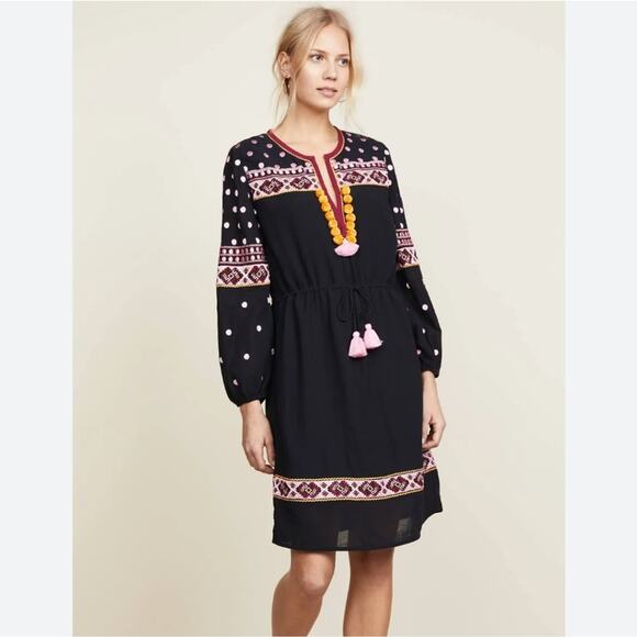 Figue Savannah Tasseled Embroidered Dress Size XS - Picture 10 of 10